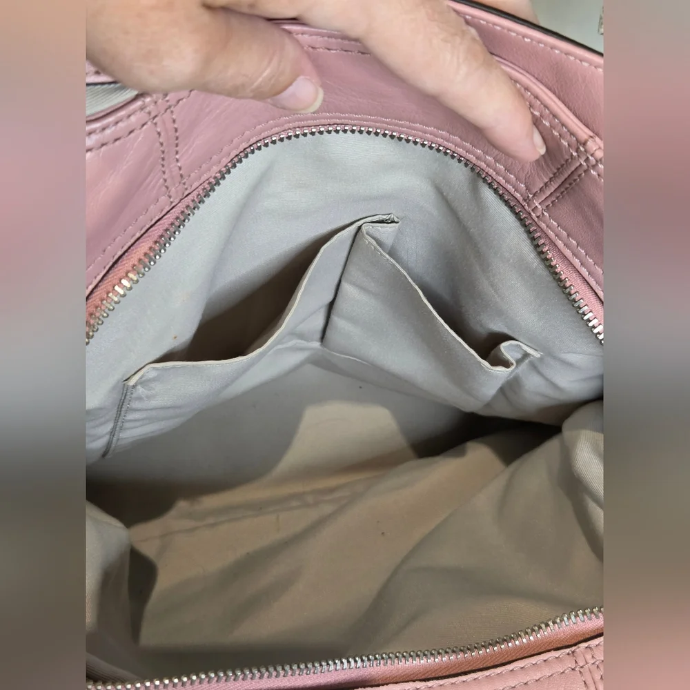 Coach Soho Lynn Hobo Bag Rose Pink Leather - Picture 13 of 15